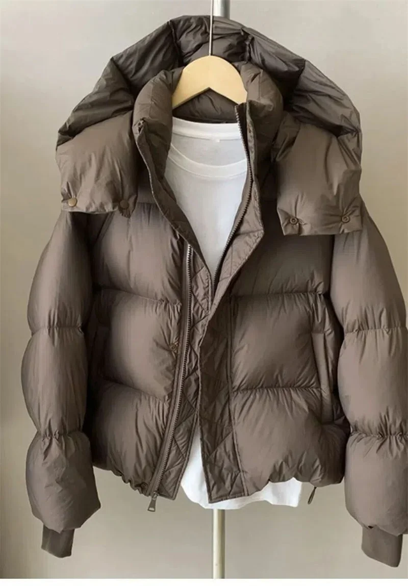 Ladies Short Down Cotton Jacket Women Winter Coat Jackets Warm Down Cotton Parkas New Fashion Hooded Loose Lady Bread Coats