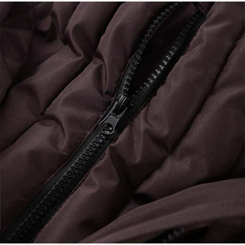 Fashion Cotton Belt Jacket Women Thicken Pleated Long Sleeve Stand Collar Zippers Female Outwear 2026 Winter Lady Ski Coats