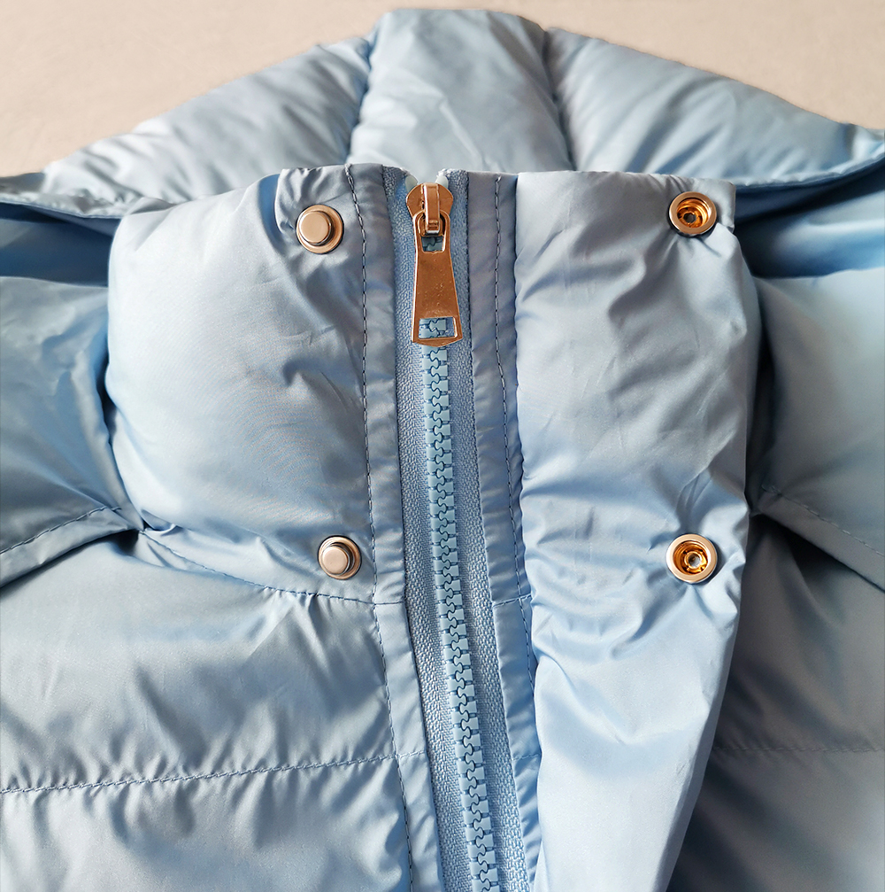 Women's Winter Parka 2025 Warm Jacket Blue Vintage Padded Thick Oversize Black Cotton Winter Quilted Coat with Hood for Women