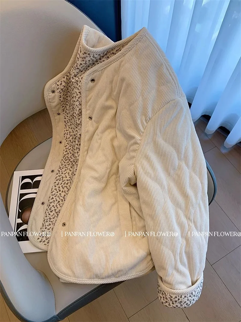 2026 Autumn Winter Female New Commuter Simple Fashion Slim Warm Cotton-Padded Jacket Women Celebrity Age-Reducing Foreign Coat