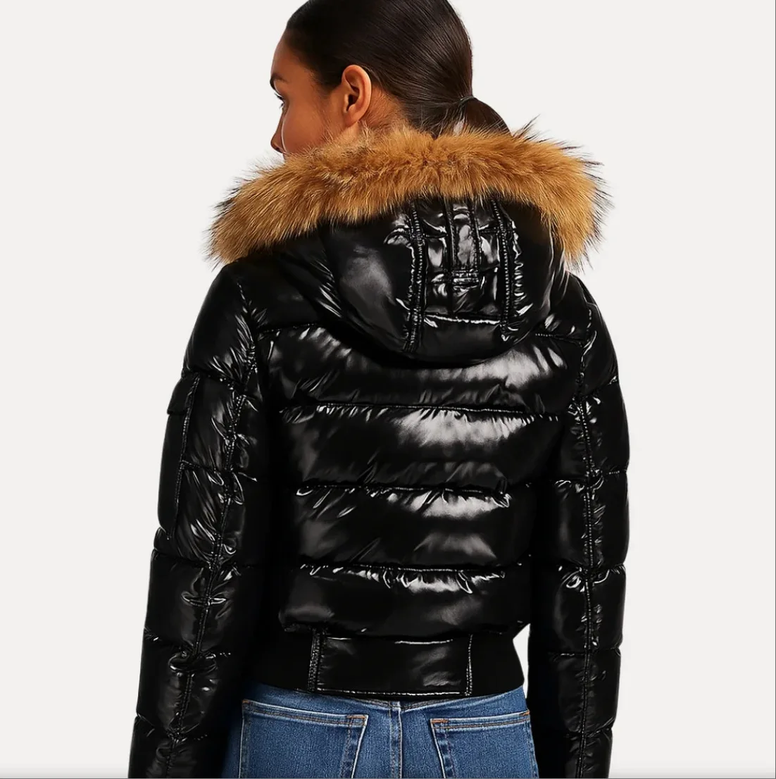 New winter cotton coat, warm and fashionable zipper thickened personalized women's cotton coat 2025 Europe and America