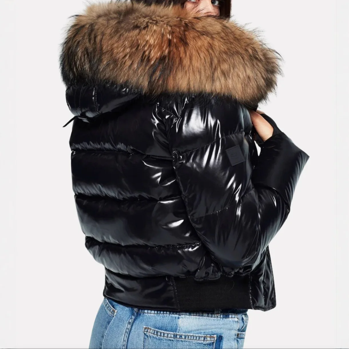 New winter cotton coat, warm and fashionable zipper thickened personalized women's cotton coat 2025 Europe and America
