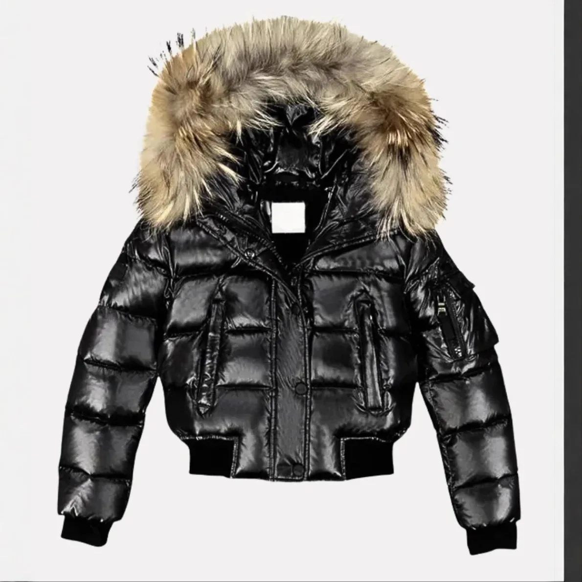 New winter cotton coat, warm and fashionable zipper thickened personalized women's cotton coat 2025 Europe and America