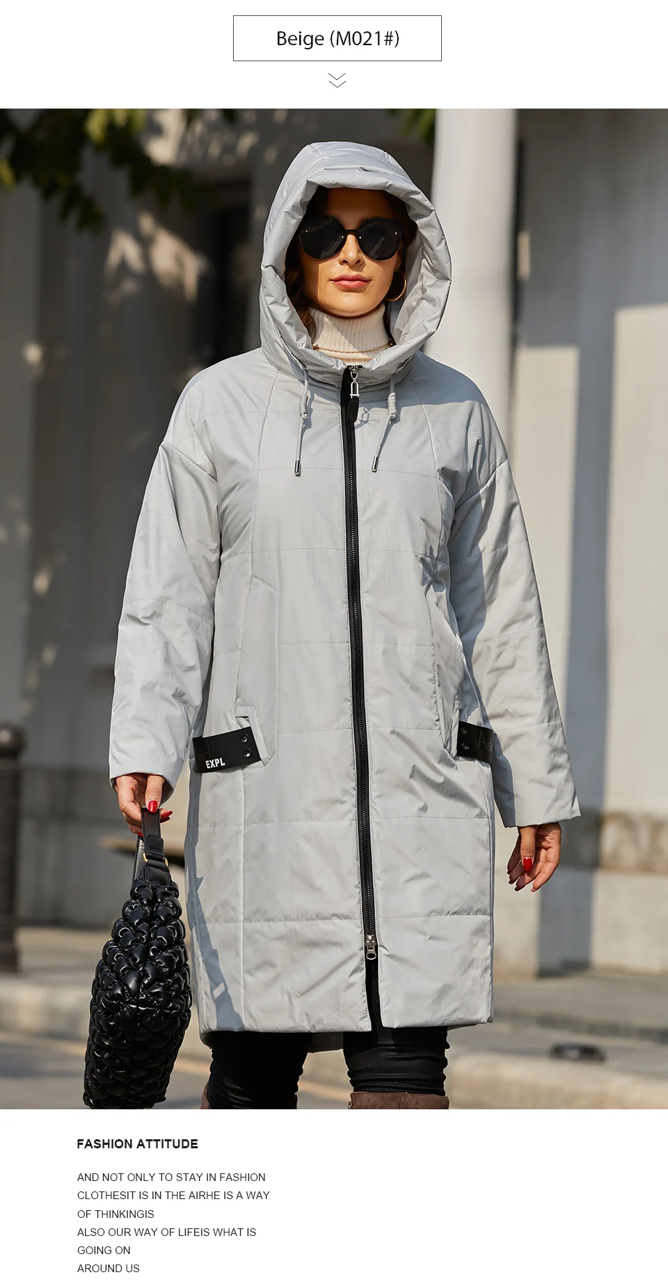 Astrid 2022 Spring Women Parkas Oversize Long Loose Padded Down Coats Hooded Women's Jacket Fashion Outerwear Quilted AM-7561