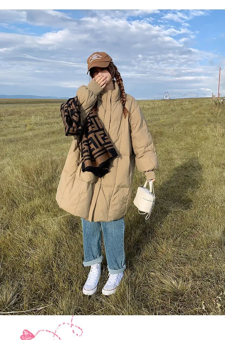 Women Winter Cotton Padded Jacket 2025 New Warm Thick Long Parka Coat Korean Women Loose Lapel Winter Outwear Women Cotton Coat