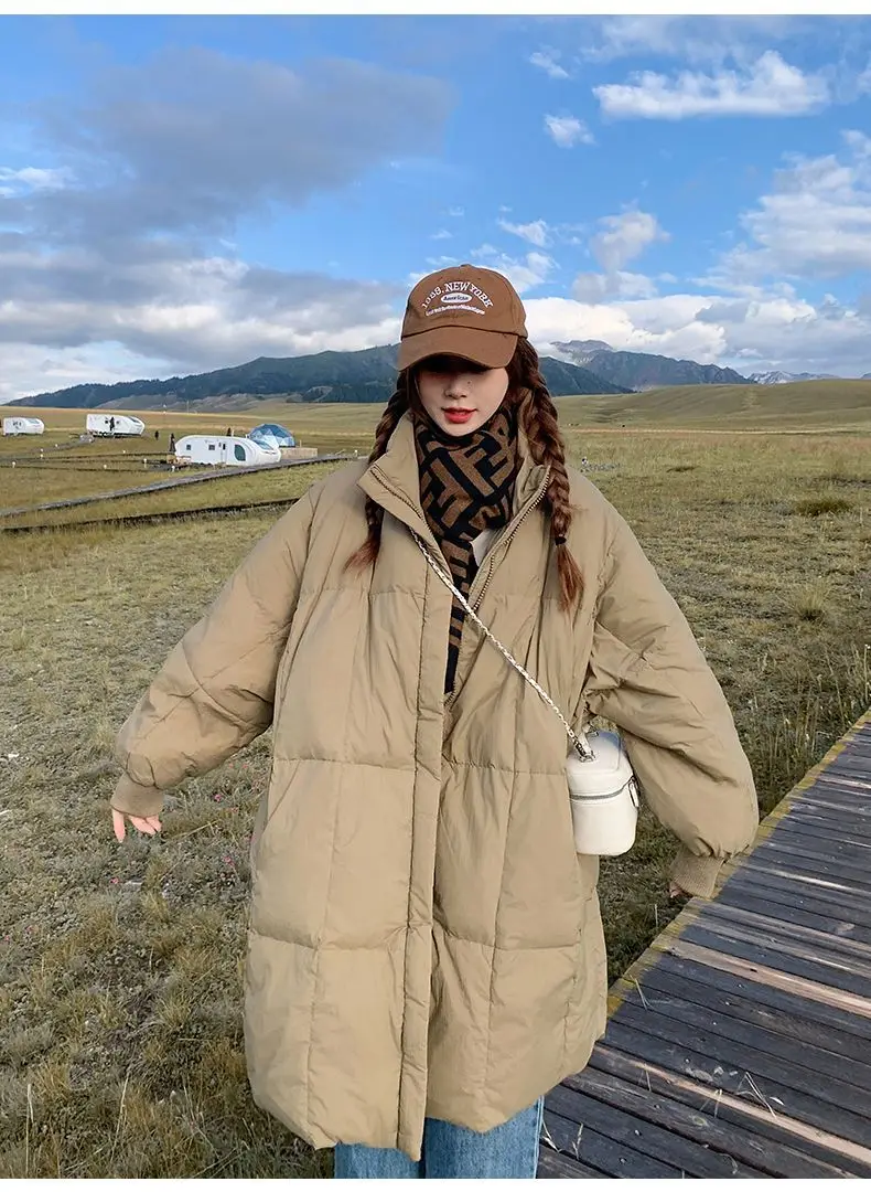 Women Winter Cotton Padded Jacket 2025 New Warm Thick Long Parka Coat Korean Women Loose Lapel Winter Outwear Women Cotton Coat