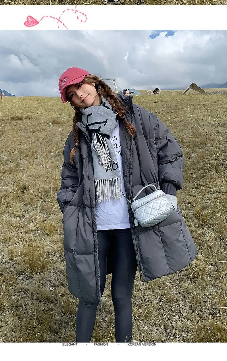 Women Winter Cotton Padded Jacket 2025 New Warm Thick Long Parka Coat Korean Women Loose Lapel Winter Outwear Women Cotton Coat