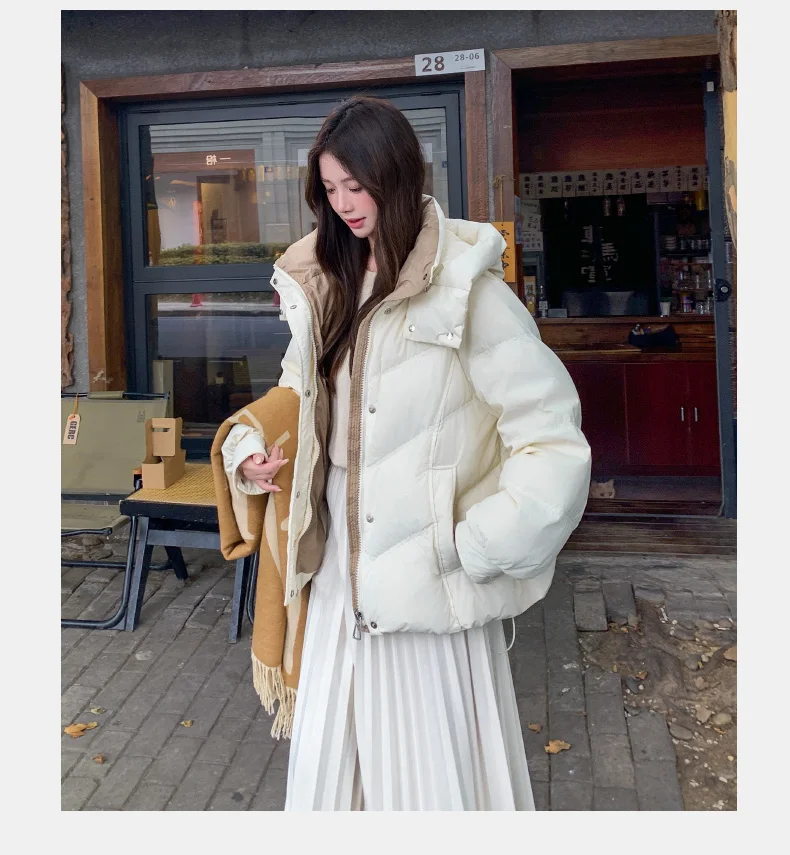 2026 Women Clothing Short Cotton Coat Winter New Style Loose Fit Thickened Petite Cotton Jacket Cold Protection Bread Parkas