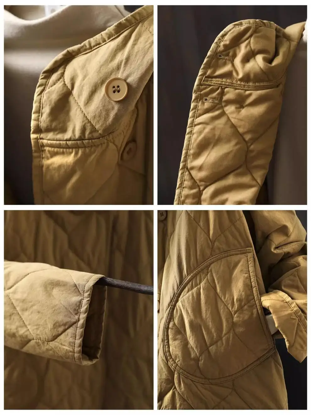 Johnature Women Vintage Hooded Parkas Button Winter Coats 2025 New Solid Color Patchwork Pockets Casual Soft Cotton Parkas