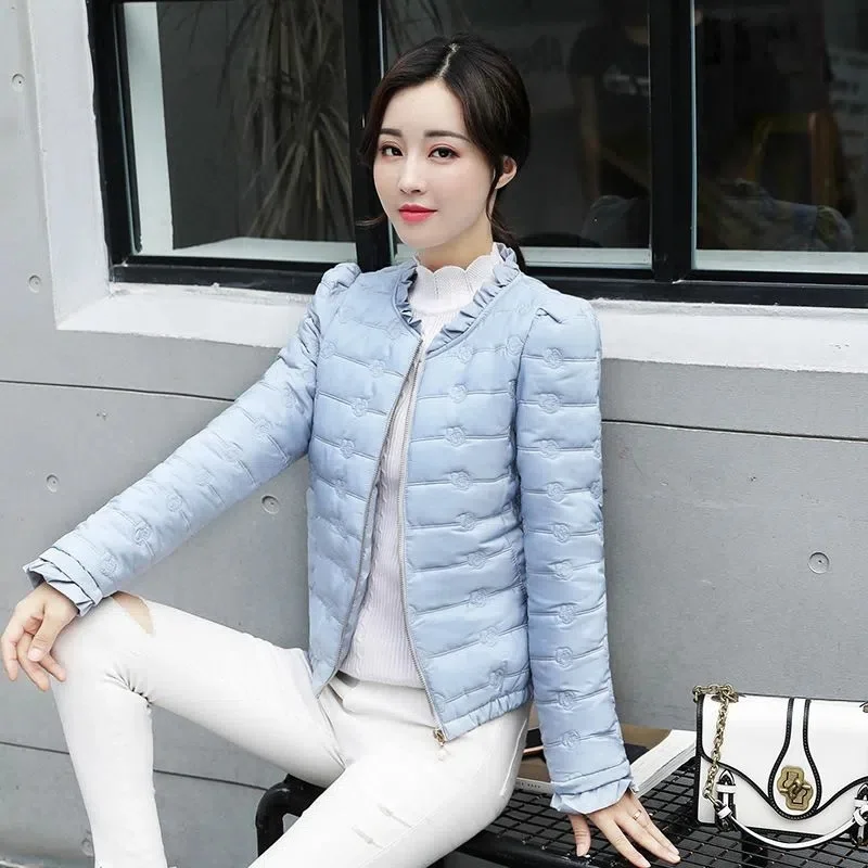 New 2026 Women Jacket Autumn Winter Korean Loose Lightweight Casual Warm Down Cotton parkas Female Outwear Overcoat Lady Tops