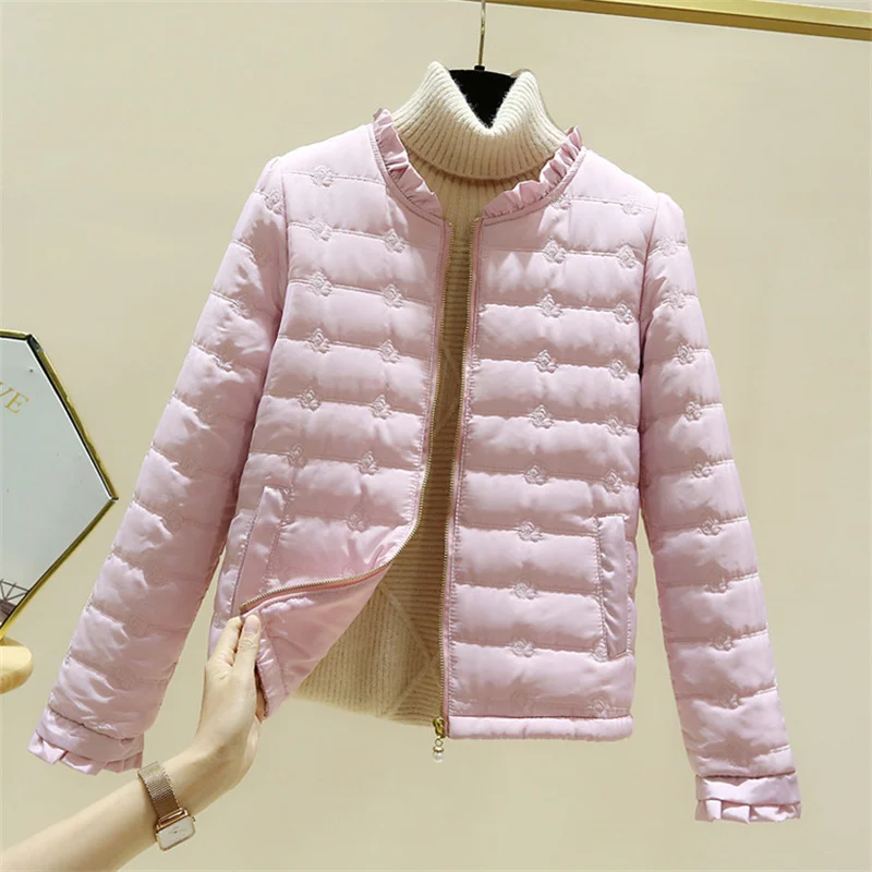 New 2026 Women Jacket Autumn Winter Korean Loose Lightweight Casual Warm Down Cotton parkas Female Outwear Overcoat Lady Tops