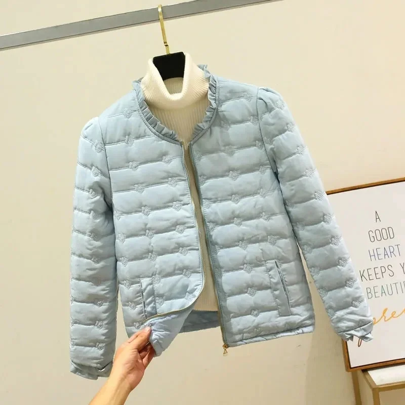 New 2026 Women Jacket Autumn Winter Korean Loose Lightweight Casual Warm Down Cotton parkas Female Outwear Overcoat Lady Tops