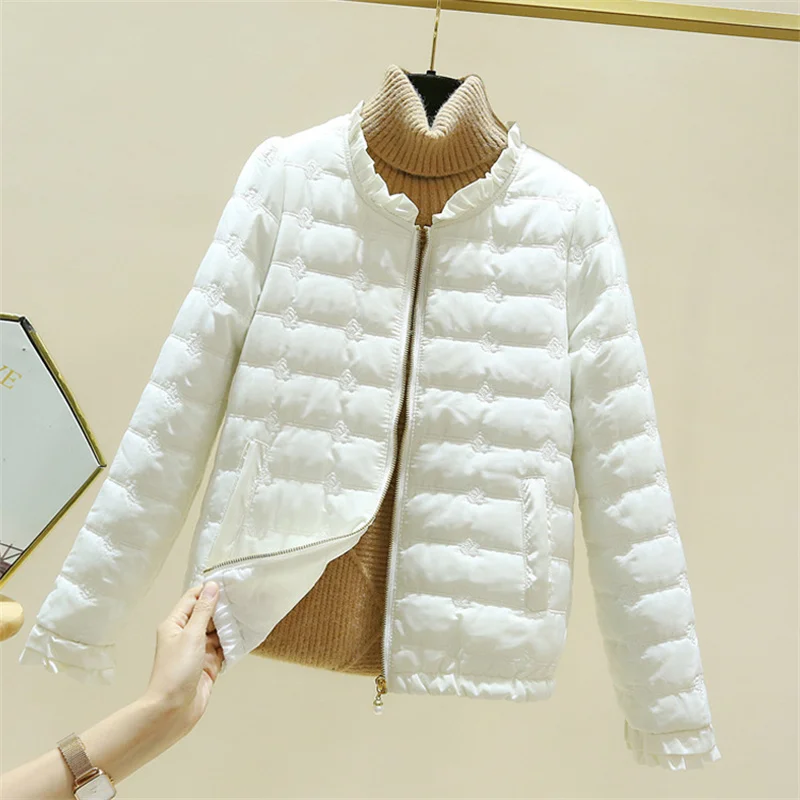 New 2026 Women Jacket Autumn Winter Korean Loose Lightweight Casual Warm Down Cotton parkas Female Outwear Overcoat Lady Tops