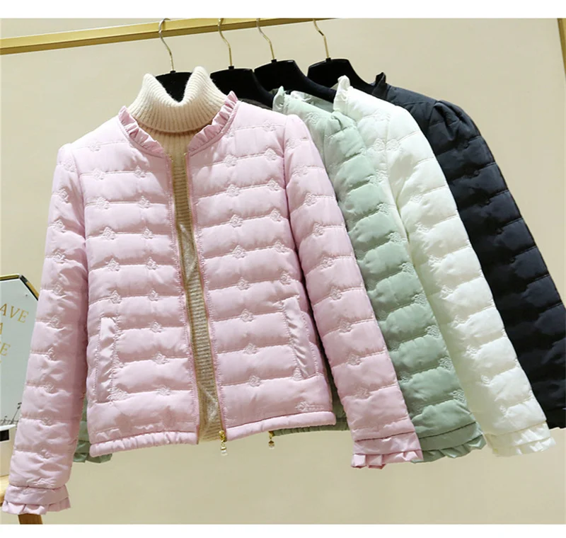 New 2026 Women Jacket Autumn Winter Korean Loose Lightweight Casual Warm Down Cotton parkas Female Outwear Overcoat Lady Tops