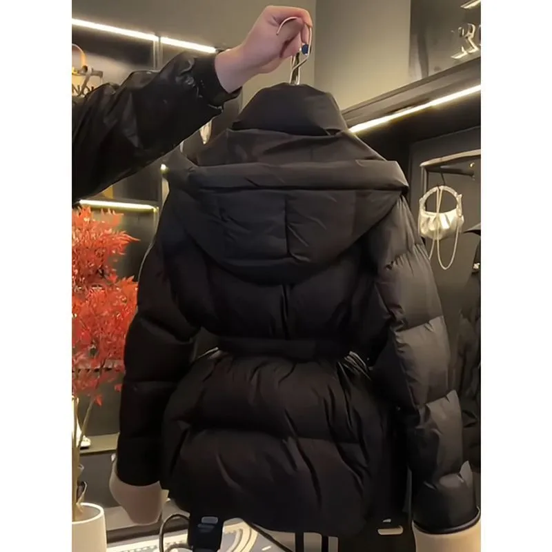 2026 Winter Women's Clothing Design Feels Slim Waist Coat Cotton-Padded Female New Fashion Joker Jacket Warm Cold Overwear