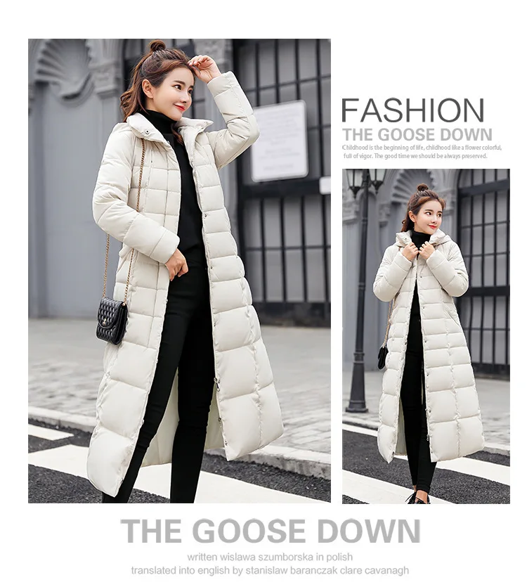Women Winter Long Cotton Coat 2025 New Women Big Fur Collar Parkas  Korean Loose Belt Slim Jacket Down Cotton Coat Women Outwear