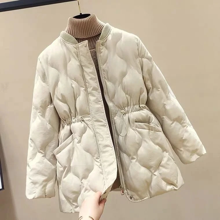 2025 New Women Warm Thicken Cotton Coat Korean Loose Waist Down Cotton Jacket Women Winter Windproof Jacket Women Parka Outwear
