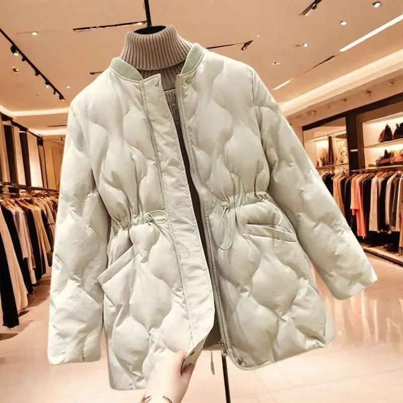 2025 New Women Warm Thicken Cotton Coat Korean Loose Waist Down Cotton Jacket Women Winter Windproof Jacket Women Parka Outwear