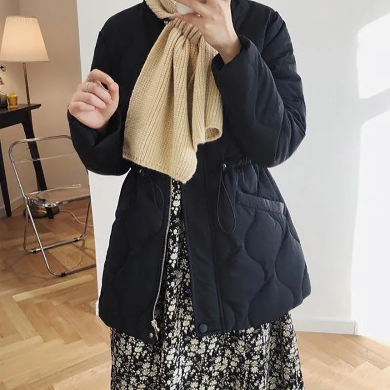 2025 New Women Warm Thicken Cotton Coat Korean Loose Waist Down Cotton Jacket Women Winter Windproof Jacket Women Parka Outwear