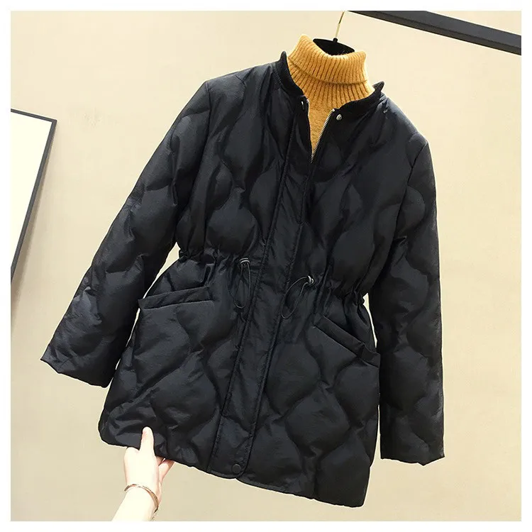 2025 New Women Warm Thicken Cotton Coat Korean Loose Waist Down Cotton Jacket Women Winter Windproof Jacket Women Parka Outwear
