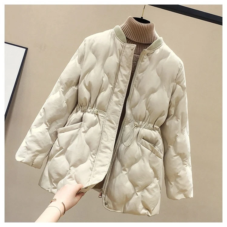 2025 New Women Warm Thicken Cotton Coat Korean Loose Waist Down Cotton Jacket Women Winter Windproof Jacket Women Parka Outwear
