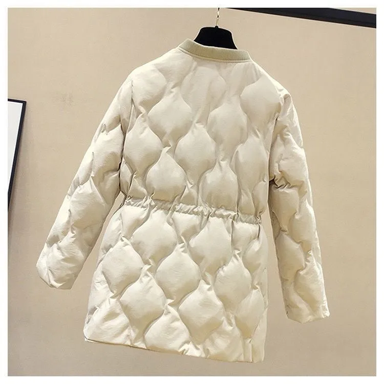 2025 New Women Warm Thicken Cotton Coat Korean Loose Waist Down Cotton Jacket Women Winter Windproof Jacket Women Parka Outwear