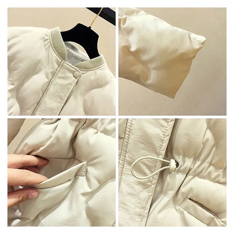 2025 New Women Warm Thicken Cotton Coat Korean Loose Waist Down Cotton Jacket Women Winter Windproof Jacket Women Parka Outwear