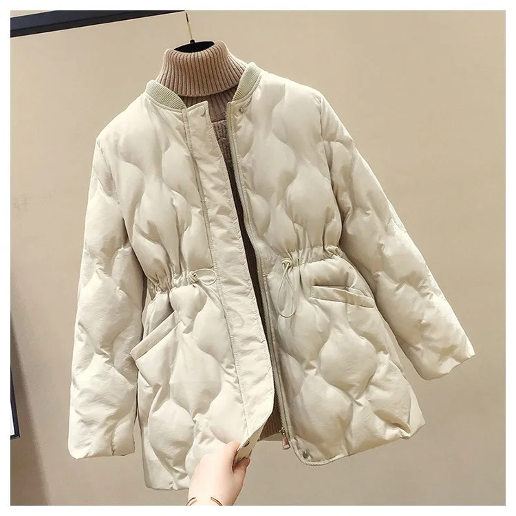 2025 New Women Warm Thicken Cotton Coat Korean Loose Waist Down Cotton Jacket Women Winter Windproof Jacket Women Parka Outwear