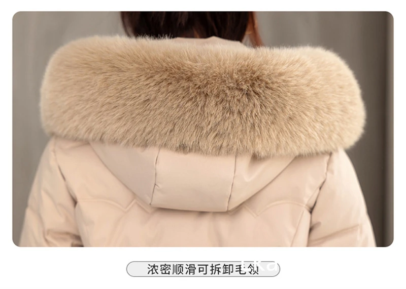 Women's Winter Parka Coat 2025 Hooded Korean Version Lady Down Cotton Jacket Warm Temperament Ladies Cotton Padded Outerwear