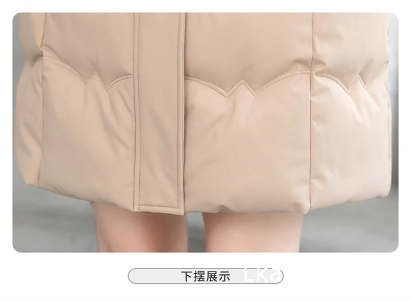 Women's Winter Parka Coat 2025 Hooded Korean Version Lady Down Cotton Jacket Warm Temperament Ladies Cotton Padded Outerwear