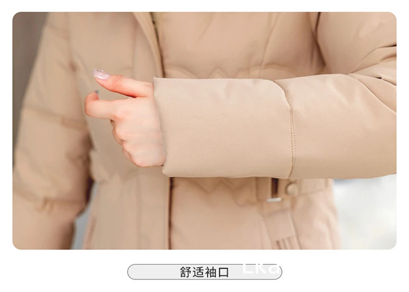 Women's Winter Parka Coat 2025 Hooded Korean Version Lady Down Cotton Jacket Warm Temperament Ladies Cotton Padded Outerwear