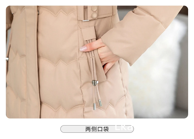 Women's Winter Parka Coat 2025 Hooded Korean Version Lady Down Cotton Jacket Warm Temperament Ladies Cotton Padded Outerwear