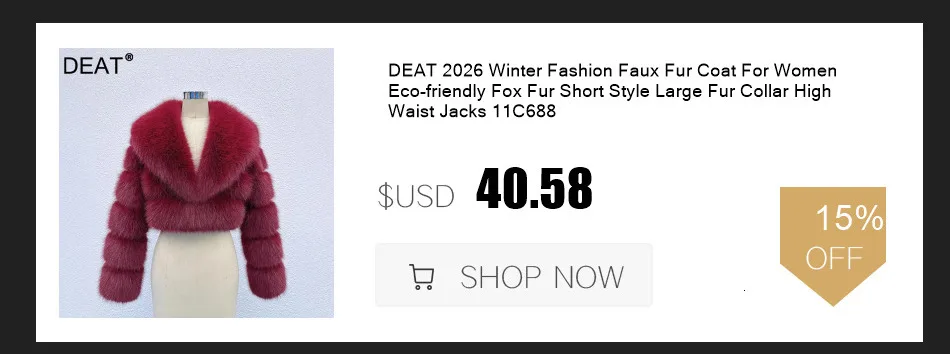 DEAT 2023 Balck Winter Women New Fur Collar Liner Real Rabbit Hair Multi Pocket Short Jacket Cotton Hooded Casual Coat RC235