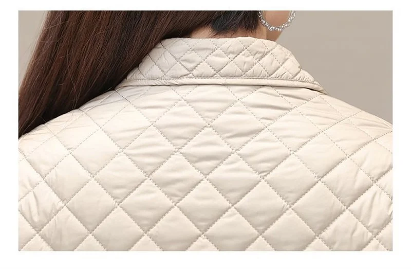 2025 Autumn Winter New Middle-aged Mother's Women Parkas Short Down Cotton Jacket Female Thin Loose Cotton Padded Parka Outwear