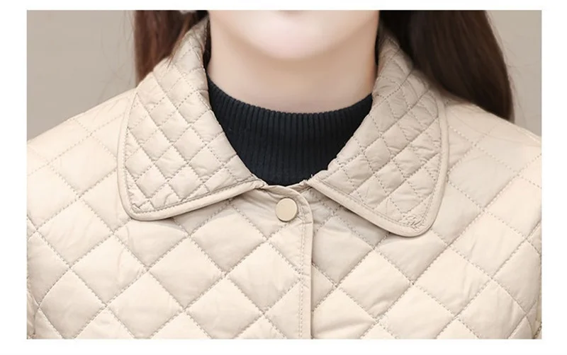 2025 Autumn Winter New Middle-aged Mother's Women Parkas Short Down Cotton Jacket Female Thin Loose Cotton Padded Parka Outwear