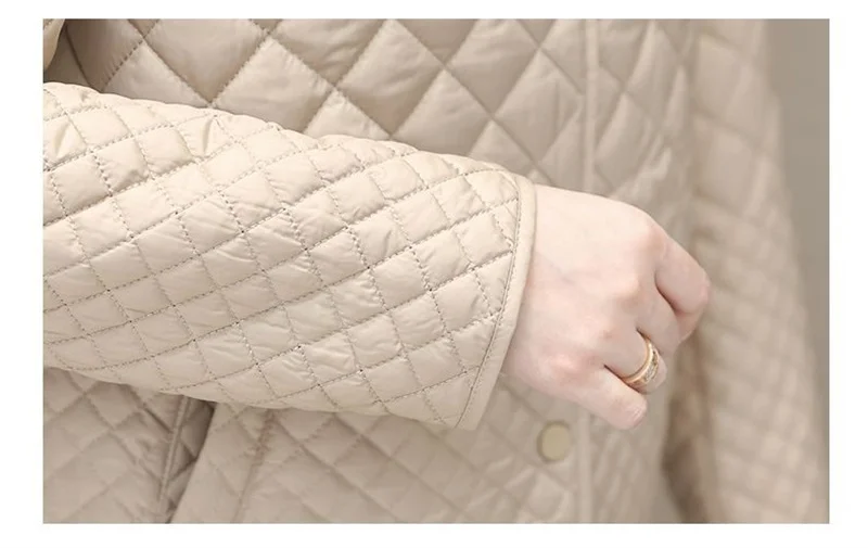 2025 Autumn Winter New Middle-aged Mother's Women Parkas Short Down Cotton Jacket Female Thin Loose Cotton Padded Parka Outwear