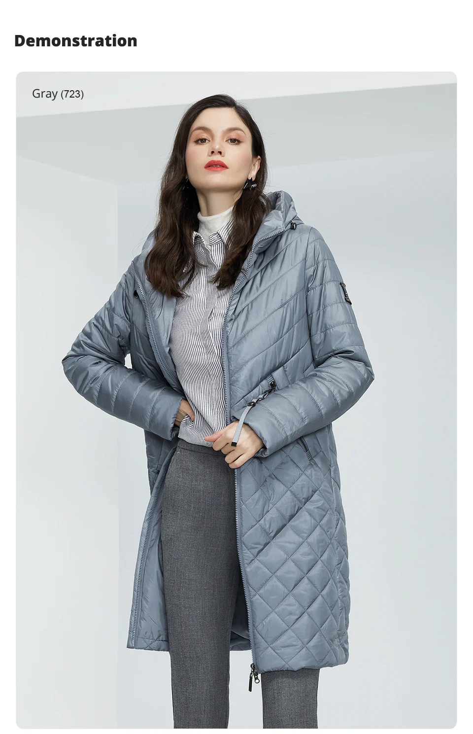 GASMAN New Women coat Trench women's spring jackets 2022 fashion casual long big size parka Female Outerwear ladies jacket 81865