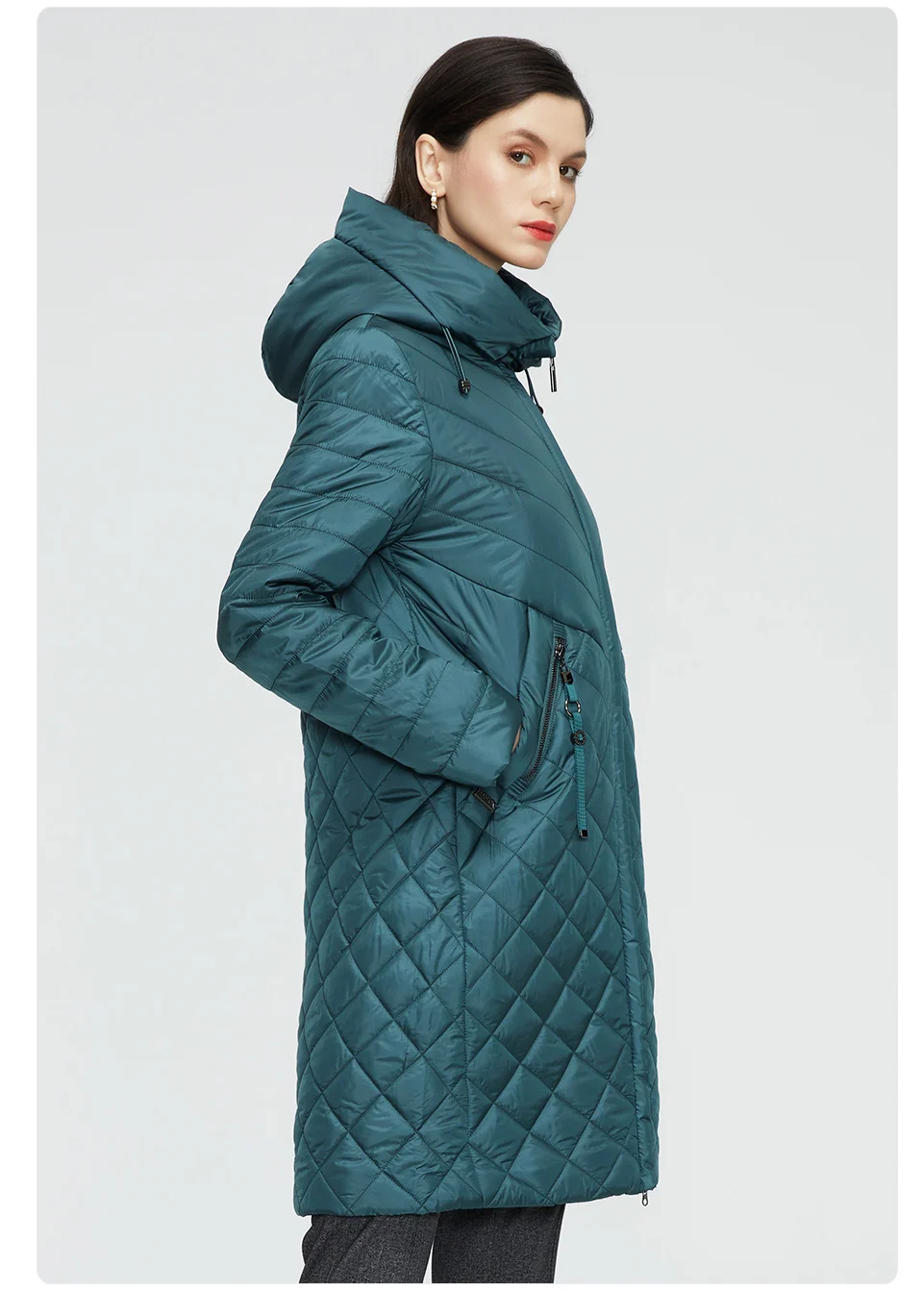 GASMAN New Women coat Trench women's spring jackets 2022 fashion casual long big size parka Female Outerwear ladies jacket 81865