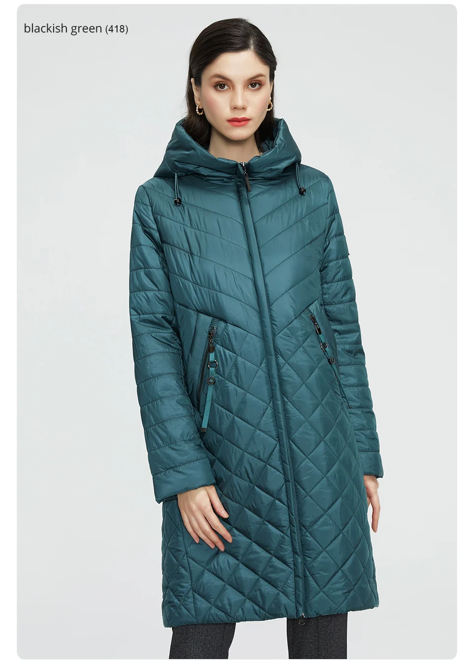 GASMAN New Women coat Trench women's spring jackets 2022 fashion casual long big size parka Female Outerwear ladies jacket 81865