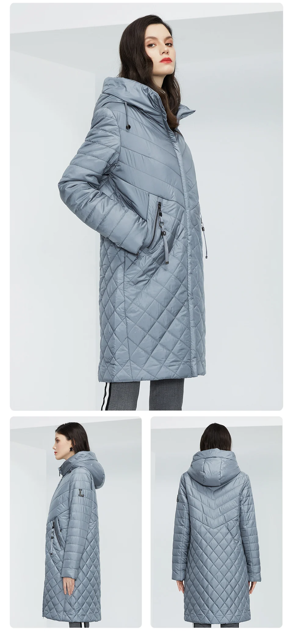 GASMAN New Women coat Trench women's spring jackets 2022 fashion casual long big size parka Female Outerwear ladies jacket 81865