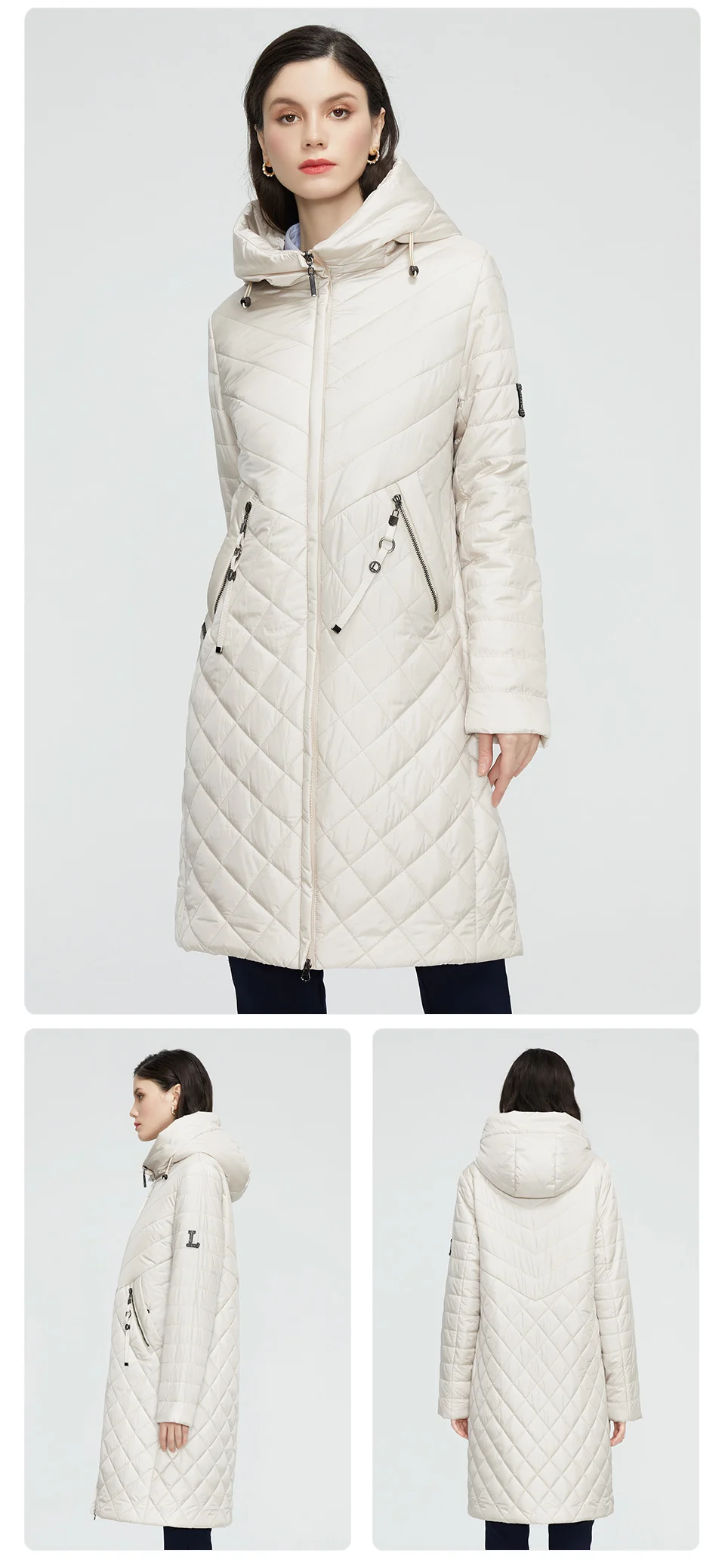 GASMAN New Women coat Trench women's spring jackets 2022 fashion casual long big size parka Female Outerwear ladies jacket 81865