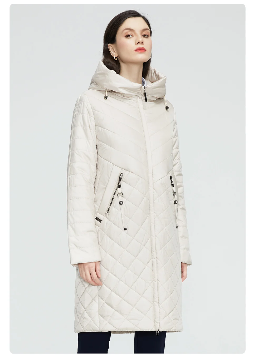 GASMAN New Women coat Trench women's spring jackets 2022 fashion casual long big size parka Female Outerwear ladies jacket 81865