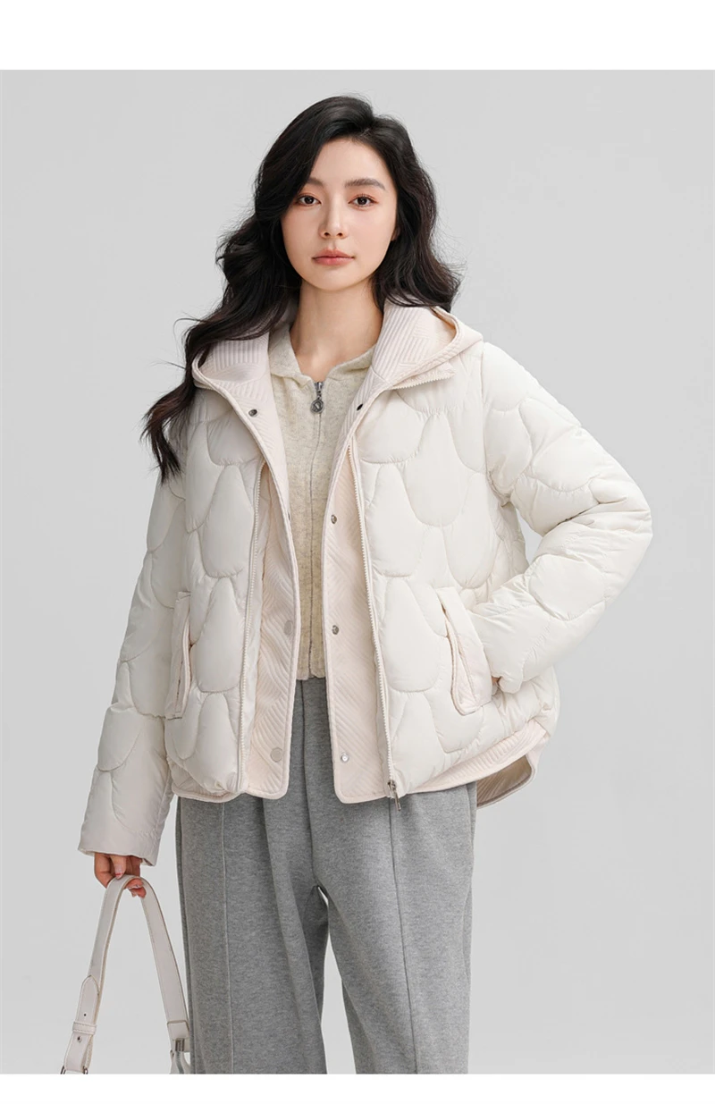 Winter New Fashion Cotton-Padded Jacket Women Small Slim Hooded Solid Parkas Girls Warm Coat Down Sustans Jackets Overcoat