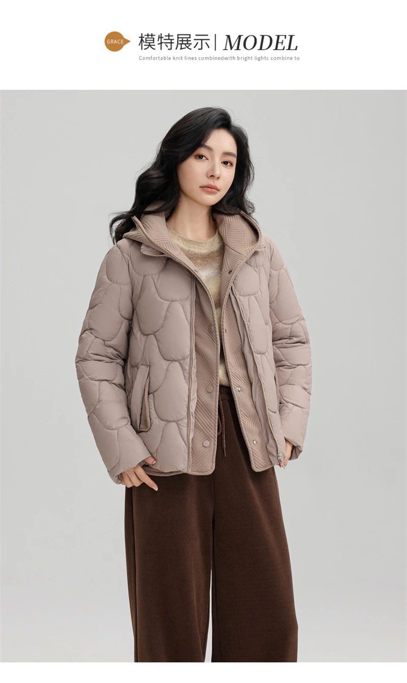 Winter New Fashion Cotton-Padded Jacket Women Small Slim Hooded Solid Parkas Girls Warm Coat Down Sustans Jackets Overcoat