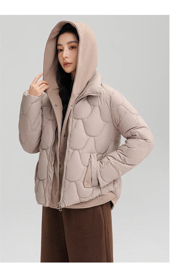 Winter New Fashion Cotton-Padded Jacket Women Small Slim Hooded Solid Parkas Girls Warm Coat Down Sustans Jackets Overcoat