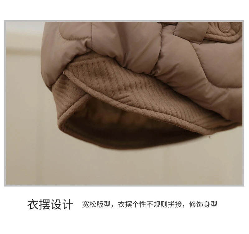 Winter New Fashion Cotton-Padded Jacket Women Small Slim Hooded Solid Parkas Girls Warm Coat Down Sustans Jackets Overcoat
