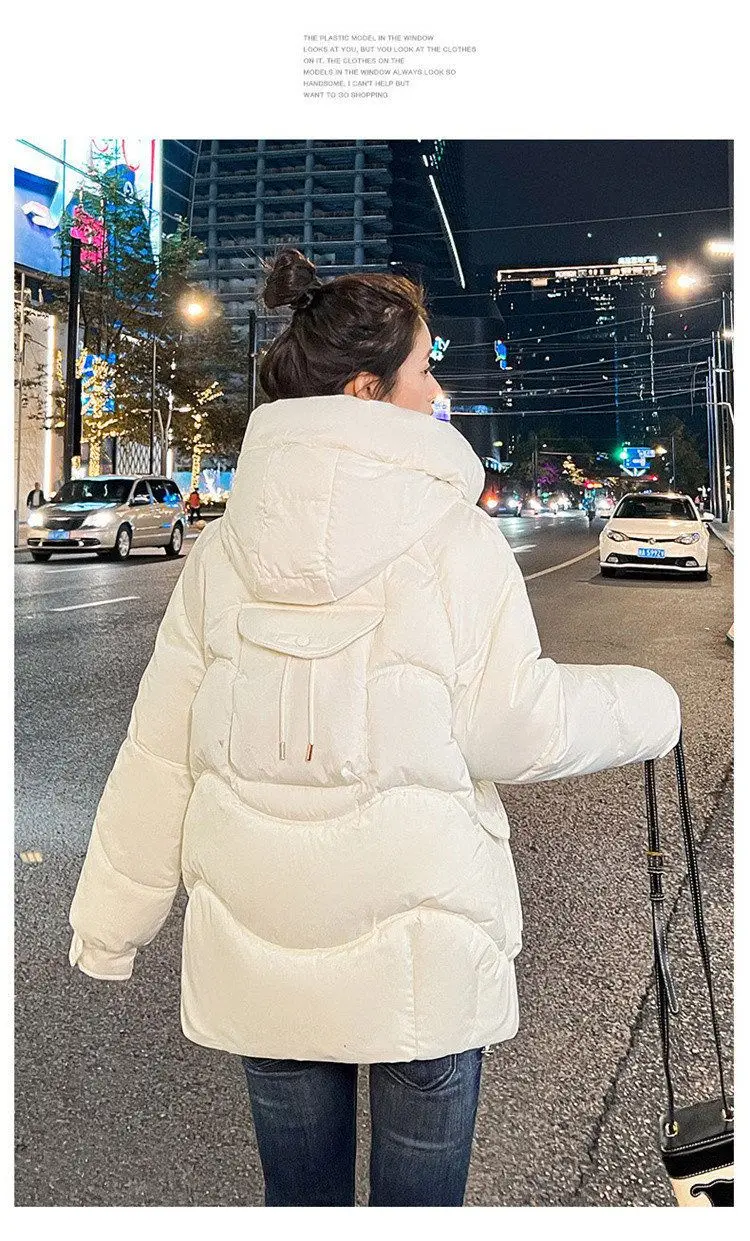 Women Winter Jacket 2025 New Warm Thicken Cotton Coat Korean Loose Cotton Padded Jacket Female Hooded Winter Outwear Casual Coat