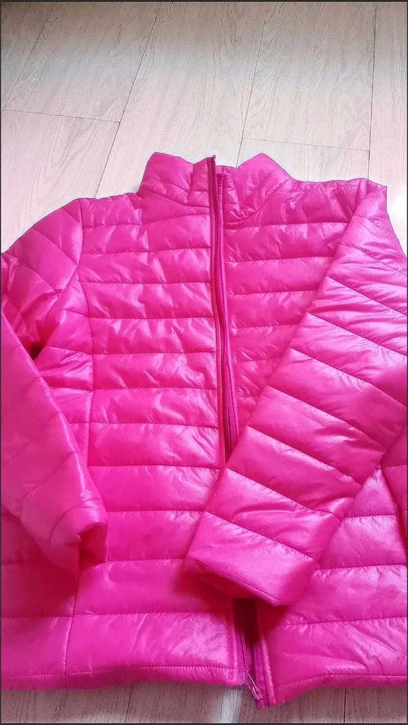 2027 Autumn Winter Down Jacket Women Parkas New Stand-UP Collar Warm Cotton Padded Jacket Light Thin Down Coats Ladies Outwear