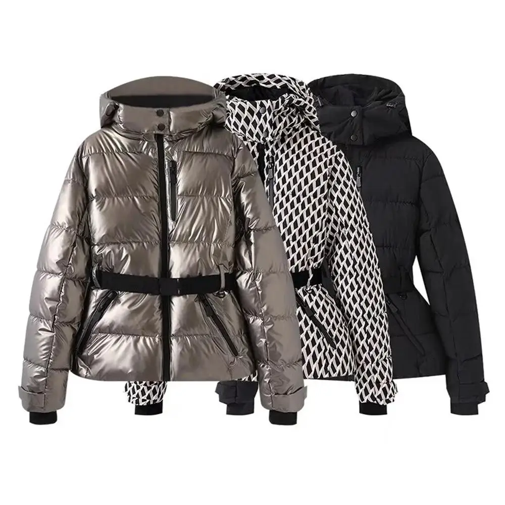 Fashion Simple and Versatile Waist Hooded Cotton Jacket Winter New Women's Cotton Padded Parka Women Stylish