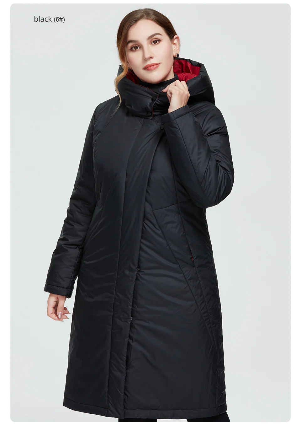 Astrid 2022 New Winter Women's coat women long warm parka fashion thick Jacket hooded camel fur large sizes female clothing 6703